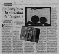 La herejía en la sociedad del lenguaje  [artículo] José María Memet.