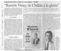 "Ramón Vinay, de Chillán a la gloria"  [artículo].