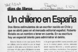 Un Chileno en España  [artículo].