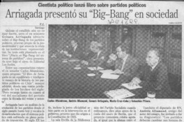 Arriagada presentó su "Big Bang" en sociedad  [artículo] P. Z.