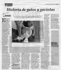 Historia de gatos y gaviotas  [artículo] Ricardo Bada.