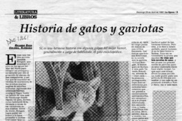 Historia de gatos y gaviotas  [artículo] Ricardo Bada.