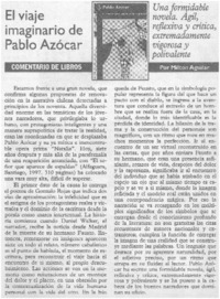 El viaje imaginario de Pablo Azócar