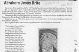 Abraham Jesús Brito  [artículo] Oriel Alvarez Gómez.