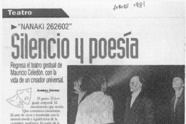 Nanaqui 262602 silencio y poesía  [artículo] Andrés Gómez.