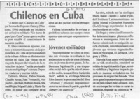 Chilenos en Cuba  [artículo].