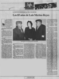 Los 85 años de Luis Merino Reyes