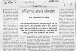 Millas y la utopía allendista  [artículo] José Rodríguez Elizondo.