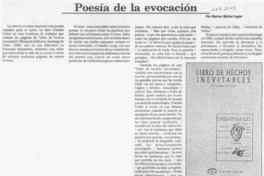 Poesía de la evocación  [artículo] Marino Muñoz Lagos.