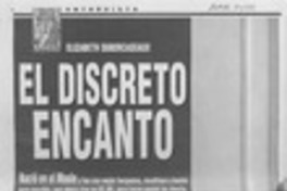 El discreto encanto  [artículo] Antonio Martínez.