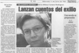 Lanzan cuentos del exilio  [artículo] Ruth Lazo Pastore.
