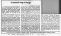 El adelantado Diego de Almagro  [artículo] Sergio Martínez Baeza.