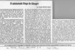 El adelantado Diego de Almagro  [artículo] Sergio Martínez Baeza.