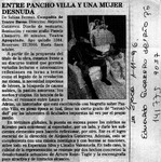 Entre Pancho Villa y una mujer desnuda  [artículo] Eduardo Guerrero del Río.