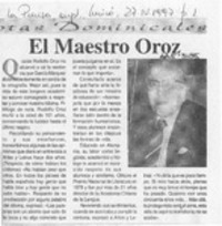 El Maestro Oroz  [artículo].