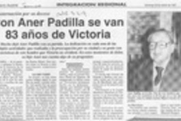 Con Aner Padilla se van 83 años de Victoria  [artículo].