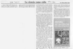 La ciencia como culto  [artículo] Marino Muñoz Lagos.