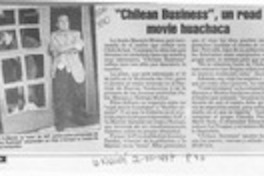 "Chilean Business", un road movie huachaca  [artículo].