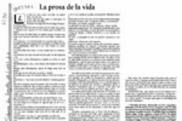 La prosa de la vida  [artículo] Rodrigo Fresán.