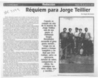 Réquiem para Jorge Teillier  [artículo] Sergio Hernández.