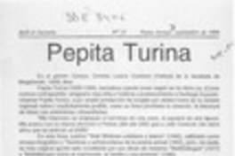 Pepita Turina  [artículo].