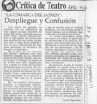 "La comarca del jazmín", despliegue y confusión  [artículo] Carola Oyarzún L.