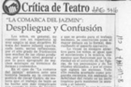 "La comarca del jazmín", despliegue y confusión  [artículo] Carola Oyarzún L.