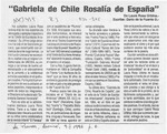 Gabriela de Chile, Rosalía de España