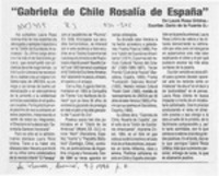 Gabriela de Chile, Rosalía de España