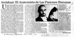 Andahazi, el anatomista de las pasiones humanas  [artículo] Raúl Sanhueza Salas.