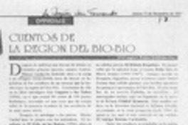 Cuentos de la región del Bío-Bío  [artículo] Wellington Rojas Valdebenito.