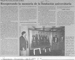 Recuperando la memoria de la fundación universitaria  [artículo].