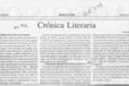 Crónica literaria  [artículo] Ramón Riquelme.