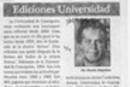 Ediciones Universidad  [artículo] Ramón Riquelme.