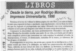 Desde la tierra, por Rodrigo Montes  [artículo] H. R. Cortés.