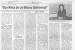"Soy nieta de un minero serenense"  [artículo] Mario Rodríguez O.
