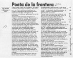 Poeta de la frontera  [artículo] Antonio Cárdenas Tabies.