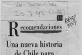 Recomendaciones. Una nueva historia de Chile para Marco Antonio de la Parra  [artículo].