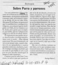 Sobre Parra y parrones  [artículo] Rodrigo Palma C.