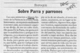 Sobre Parra y parrones  [artículo] Rodrigo Palma C.