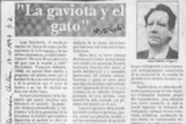 "La gaviota y el gato"  [artículo] Juan Gabriel Araya G.