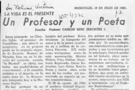 Un profesor y un poeta  [artículo] Carlos René Ibacache.