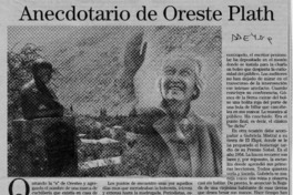 Anecdotario de Oreste Plath  [artículo] Hugo Rolando Cortés.