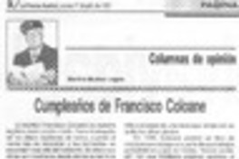 Cumpleaños de Francisco Coloane