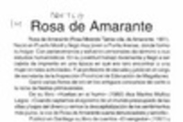 Rosa de Amarante  [artículo].