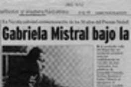 Gabriela Mistral bajo la mirada de sus amigos  [artículo] Leopoldo Pulgar.