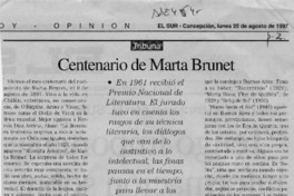 Centenario de Marta Brunet