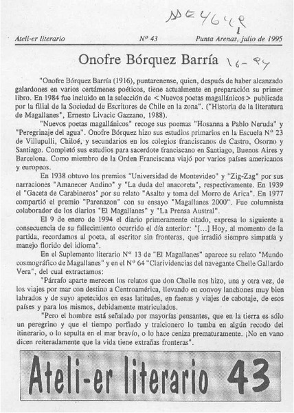 Onofre Bórquez Barría  [artículo].