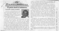 El poeta murió al amanecer  [artículo] Carlos Ruiz Zaldívar.