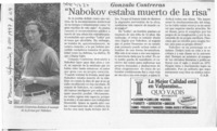 "Nabokov estaba muerto de la risa"  [artículo] C. A. D.